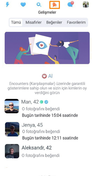 Etkinlikler Bölümü