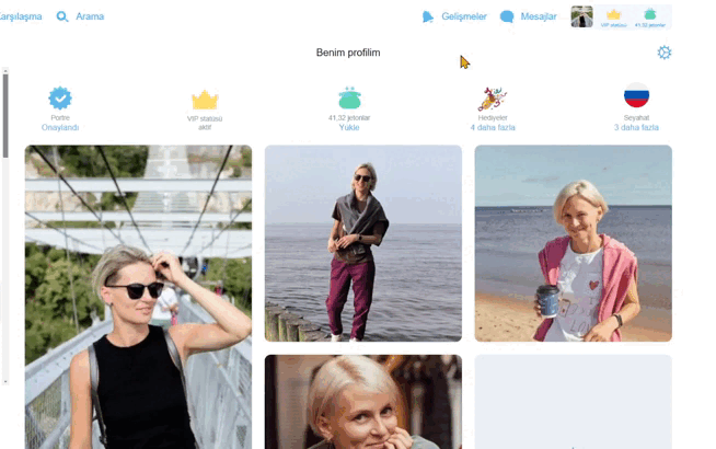 Web tarayıcısında fotoğraf silme süreci