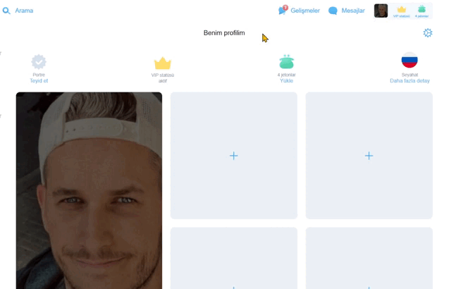 Profildeki e-posta adresini değiştirme süreci