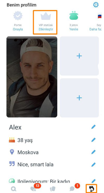 VIP statüsünü etkinleştirme